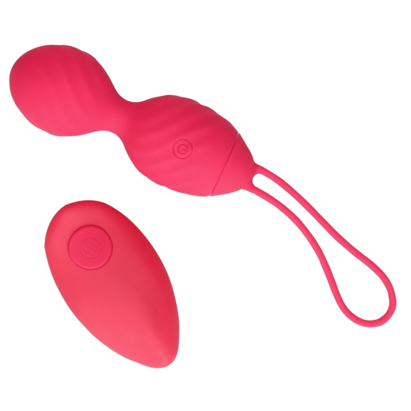  Loveline Boules de Geisha Vibrantes Strawred 10 x 3.5cm